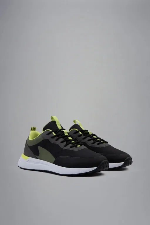 Paul & Shark Tech Fabric Sneakers | Green/Black