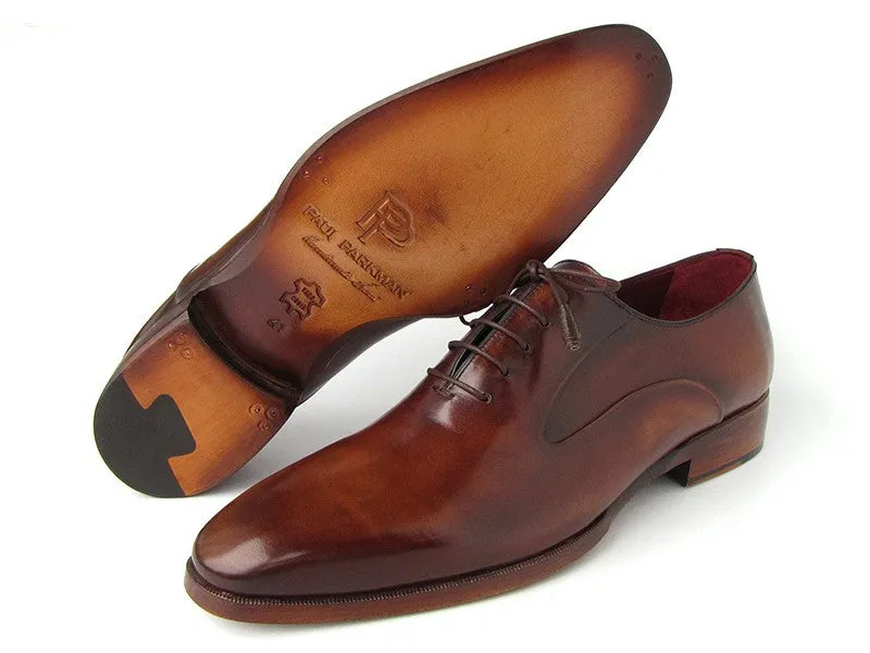 Paul Parkman Plain Toe Brown Calfskin Oxfords