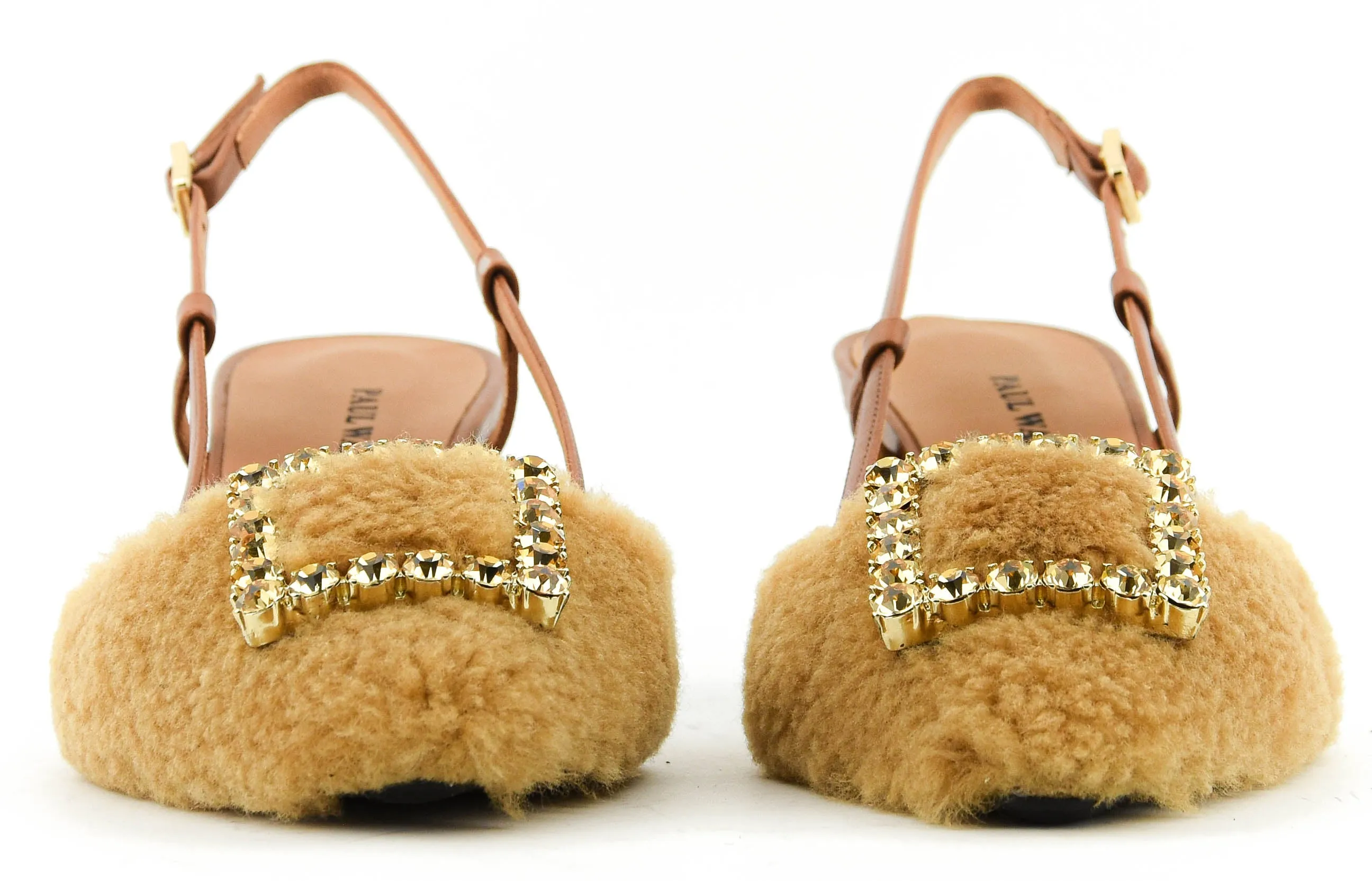 PAULWARMER TEDDY SLINGBACK TAN