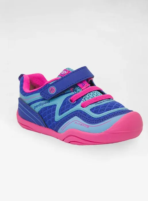 Pediped Force Trainers in Blue/Pink