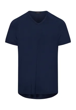 Pierre Pique Knit Raglan Sleeve T-Shirt | Deep Navy 73213-1610