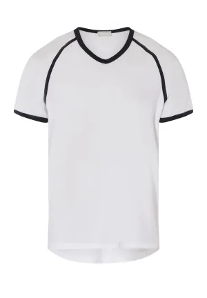 Pierre Pique Knit Raglan Sleeve T-Shirt | White 73213-101