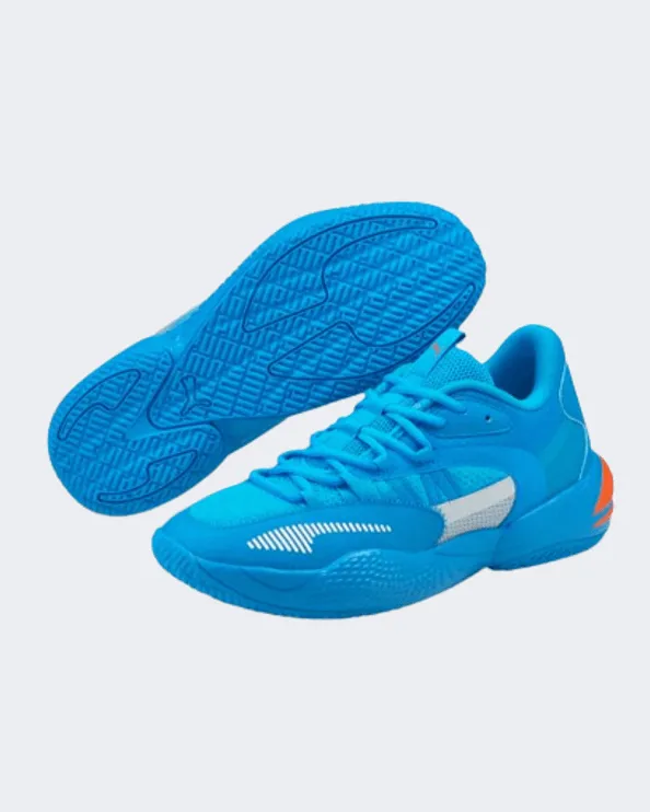 Puma Court Rider 2.0 Men Basketball Shoes Blue/Orange 376646-04