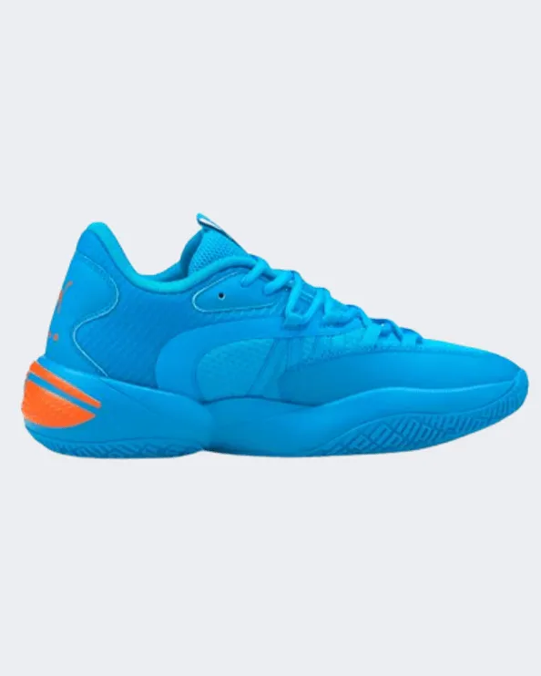 Puma Court Rider 2.0 Men Basketball Shoes Blue/Orange 376646-04