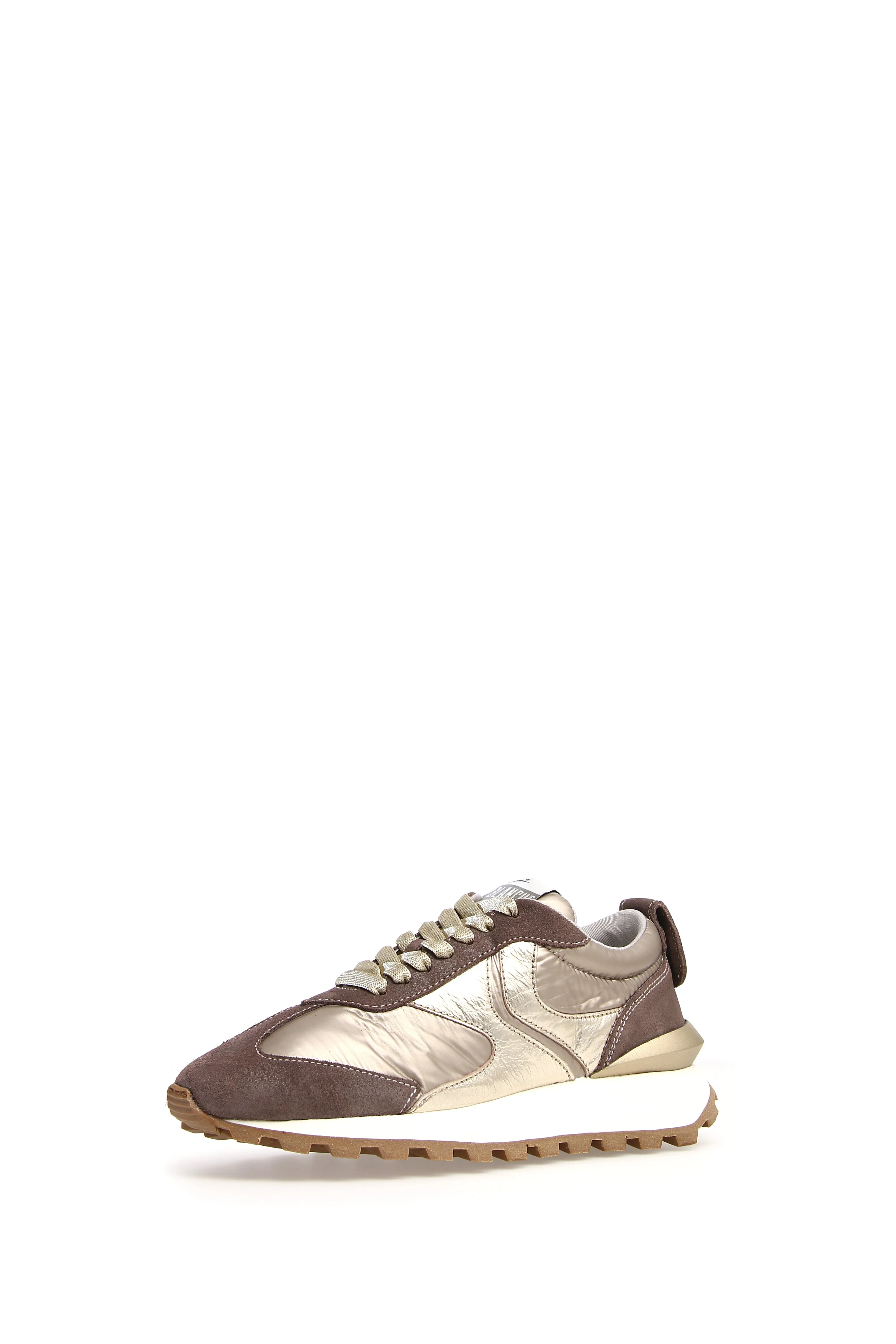 Qwark Woman Taupe Platinum Chunky Sneakers