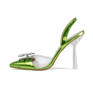 RAID Stessy Heeled Sandals in Green