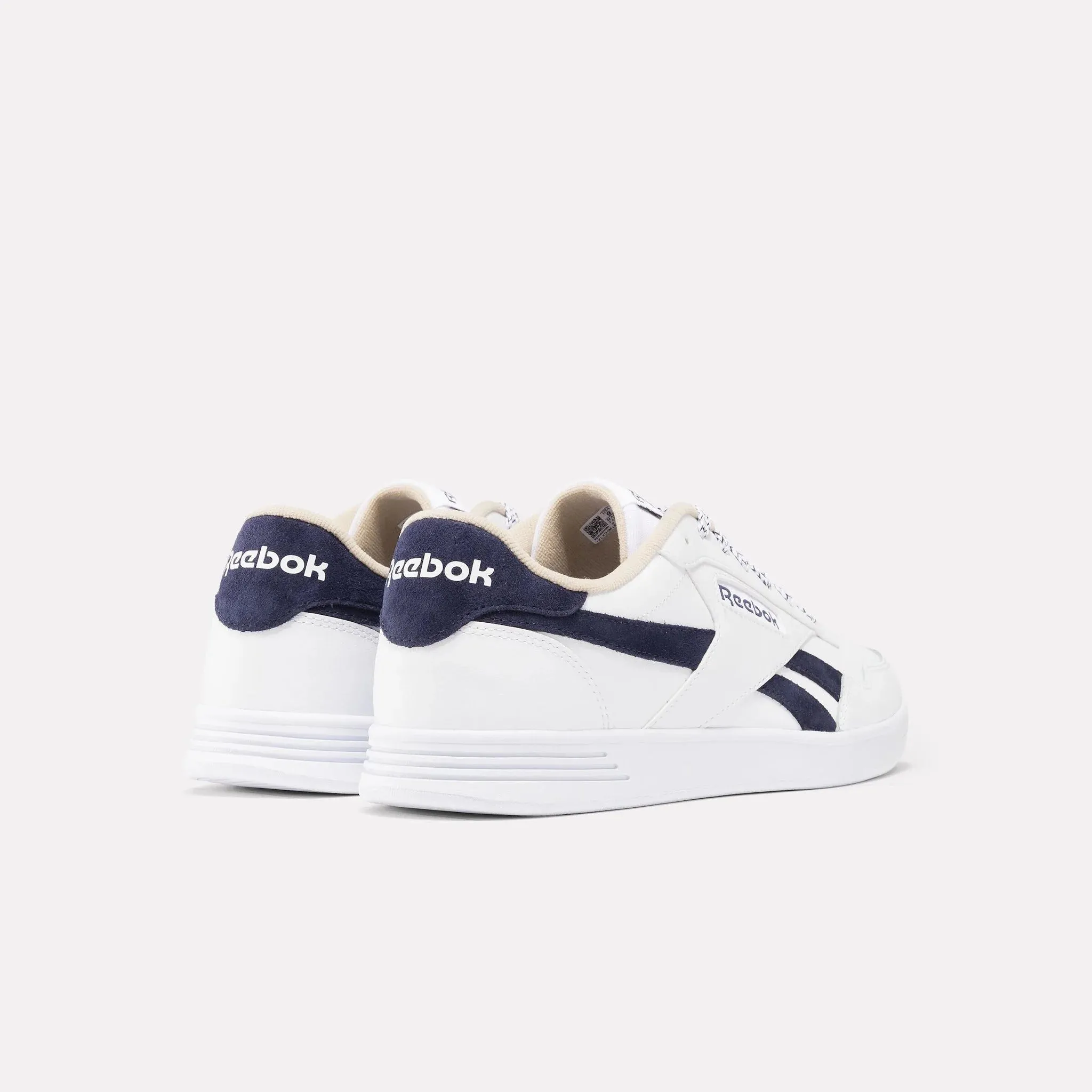 .REEBOK COURT ADVANCE - WHITE/WHITE/NAVY - (100202584) - RWN - R1L5