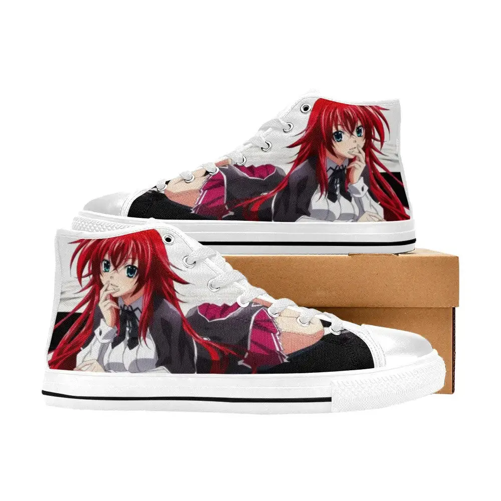 Rias Gremory High School DxD Shoes High Top Sneakers for Kids and Adults