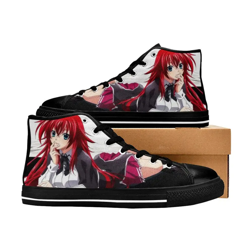 Rias Gremory High School DxD Shoes High Top Sneakers for Kids and Adults