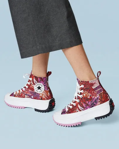 Run Star Hike Hi Sneakers Tropical Print