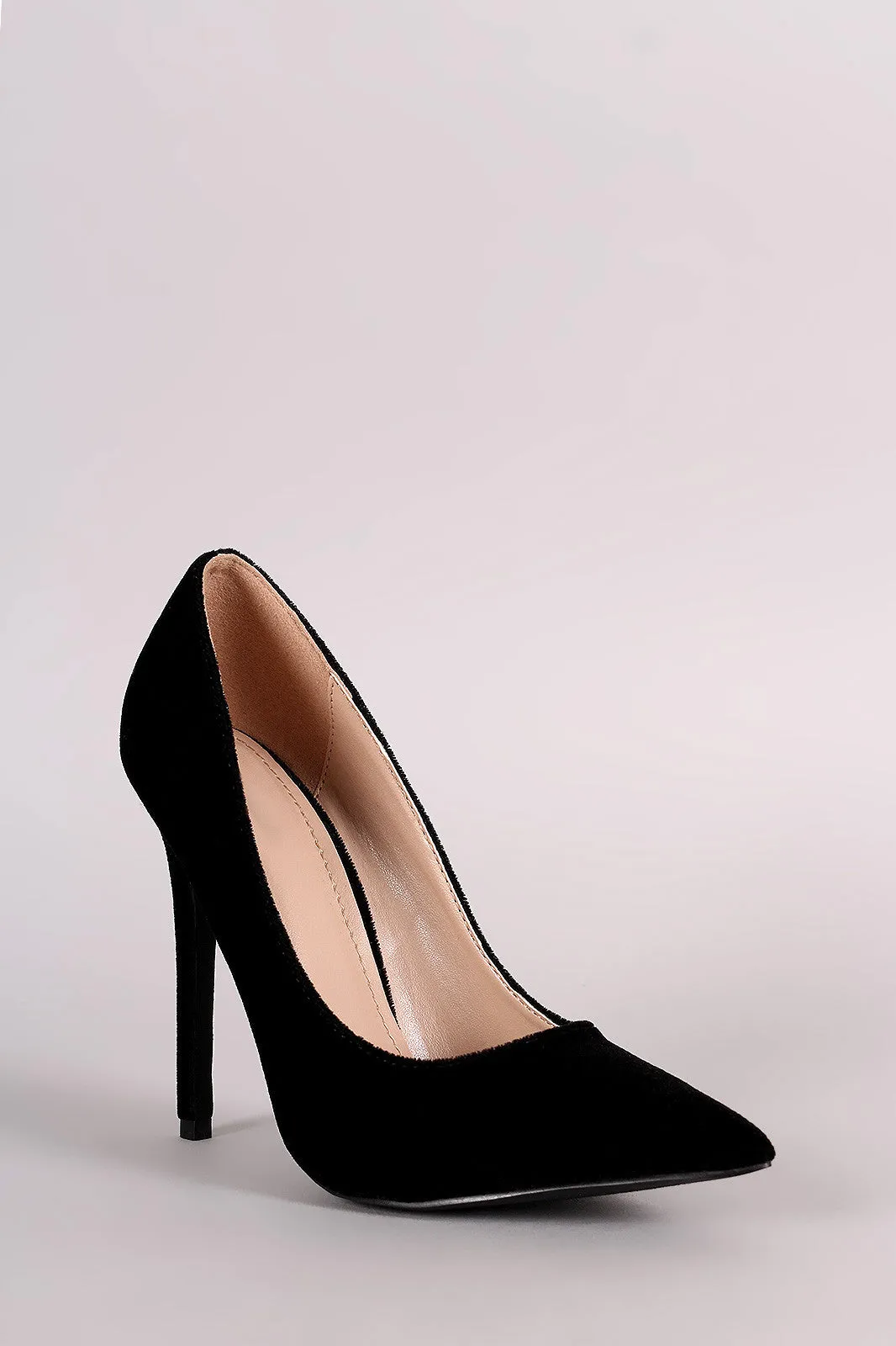 Shoe Republic LA Velvet Pointy Toe Pump