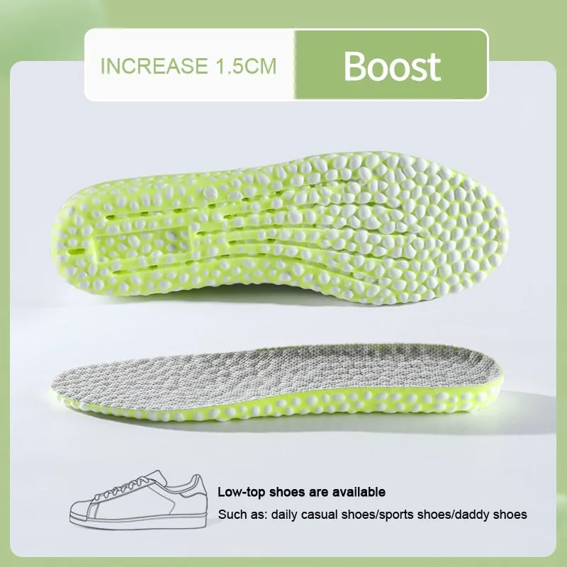 Soft Feet Unisex Breathable Elevated Shoe Insoles