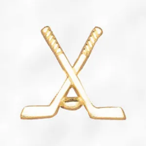 Sports and Chenille Pins - Crossed Hockey Sticks