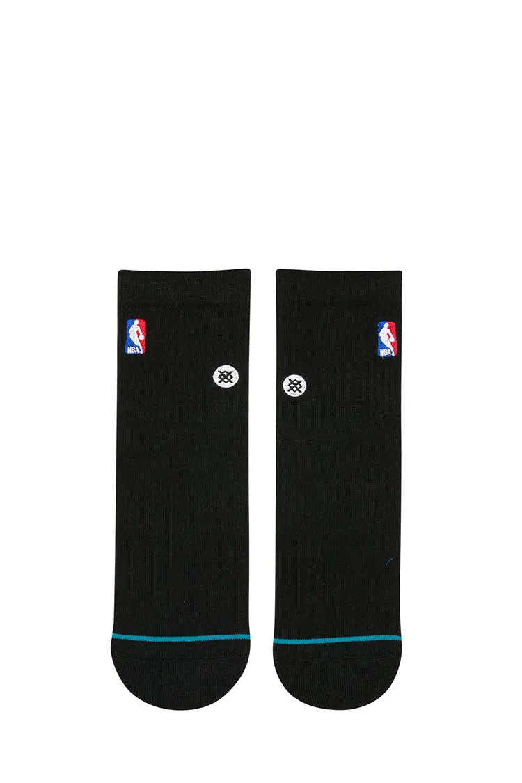 Stance NBA Logoman Quarter Sock Black