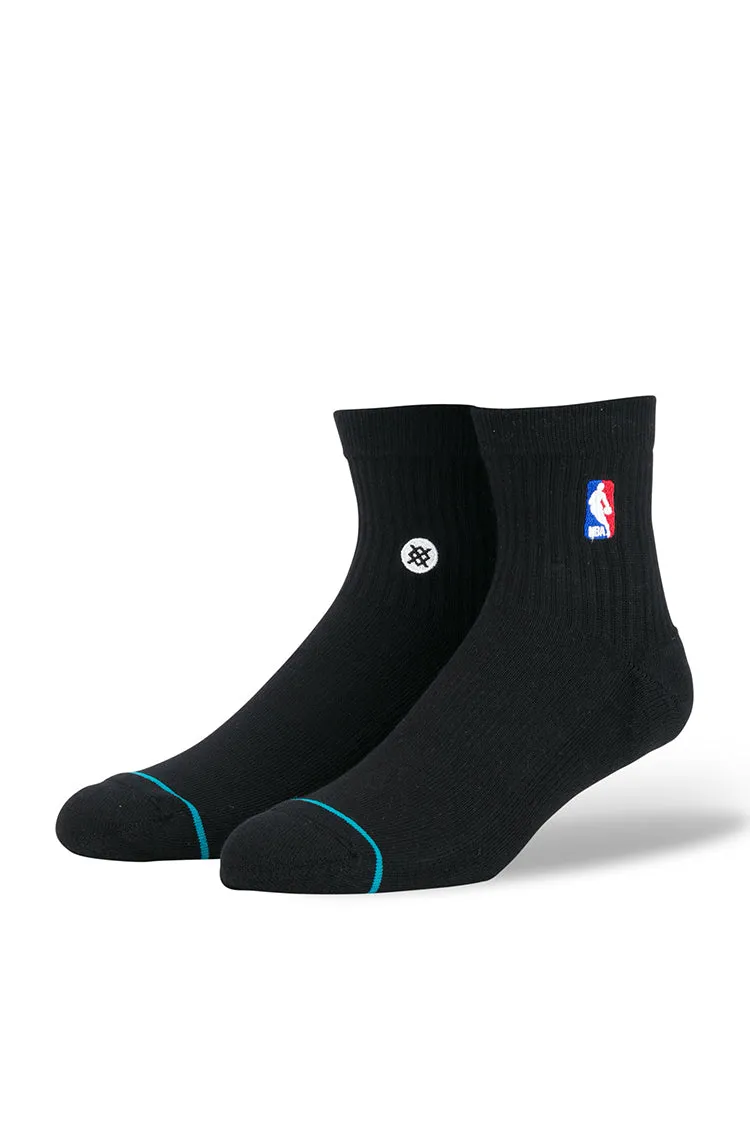 Stance NBA Logoman Quarter Sock Black