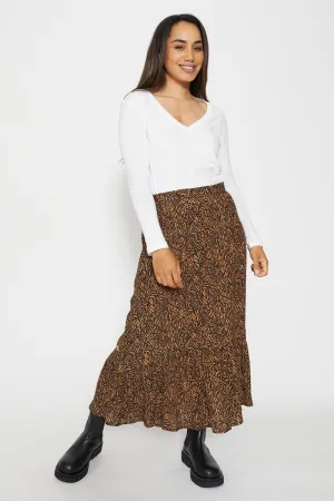 Stella   Gemma - Linda Skirt - Mocha Zebra