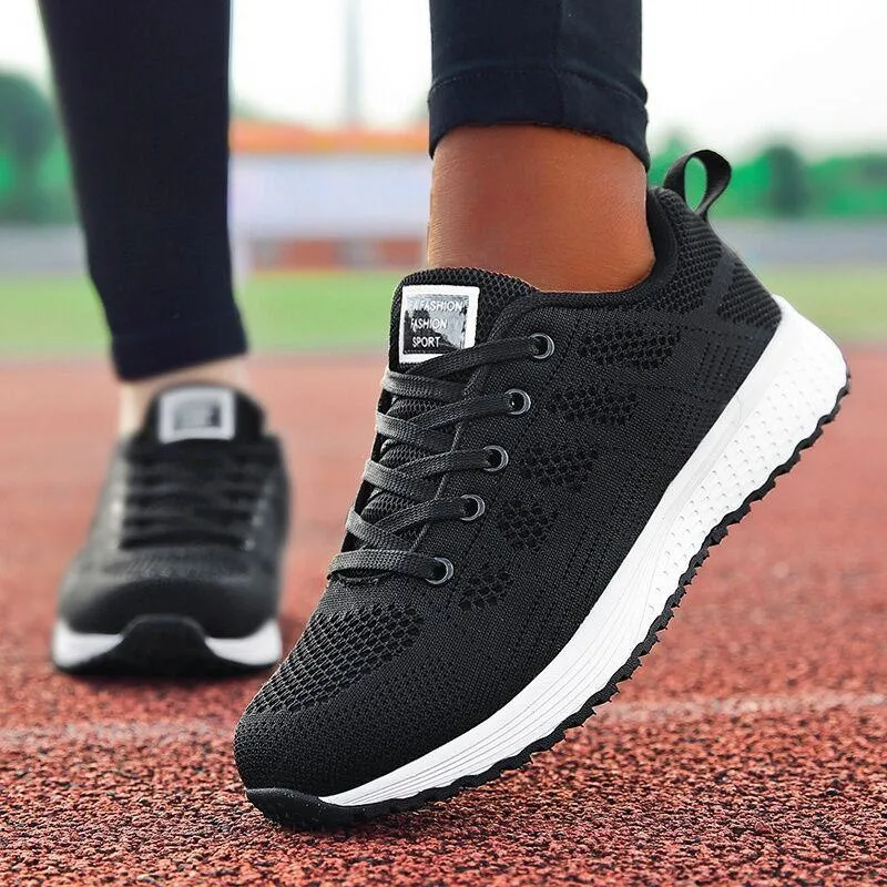 Super Light Sneakers For Women Sport Basket Femme Walking White Casual shoes