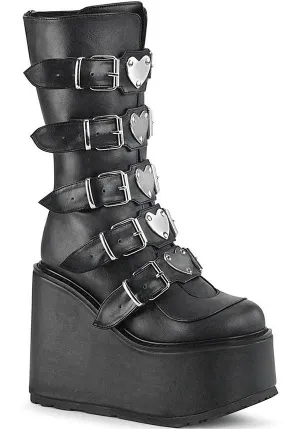 SWING-230 [Black] | PLATFORM BOOTS [PREORDER]