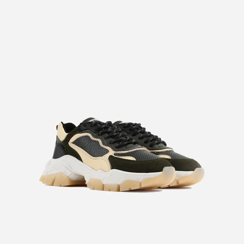 Tayke Over Khaki Black Chunky Sneakers