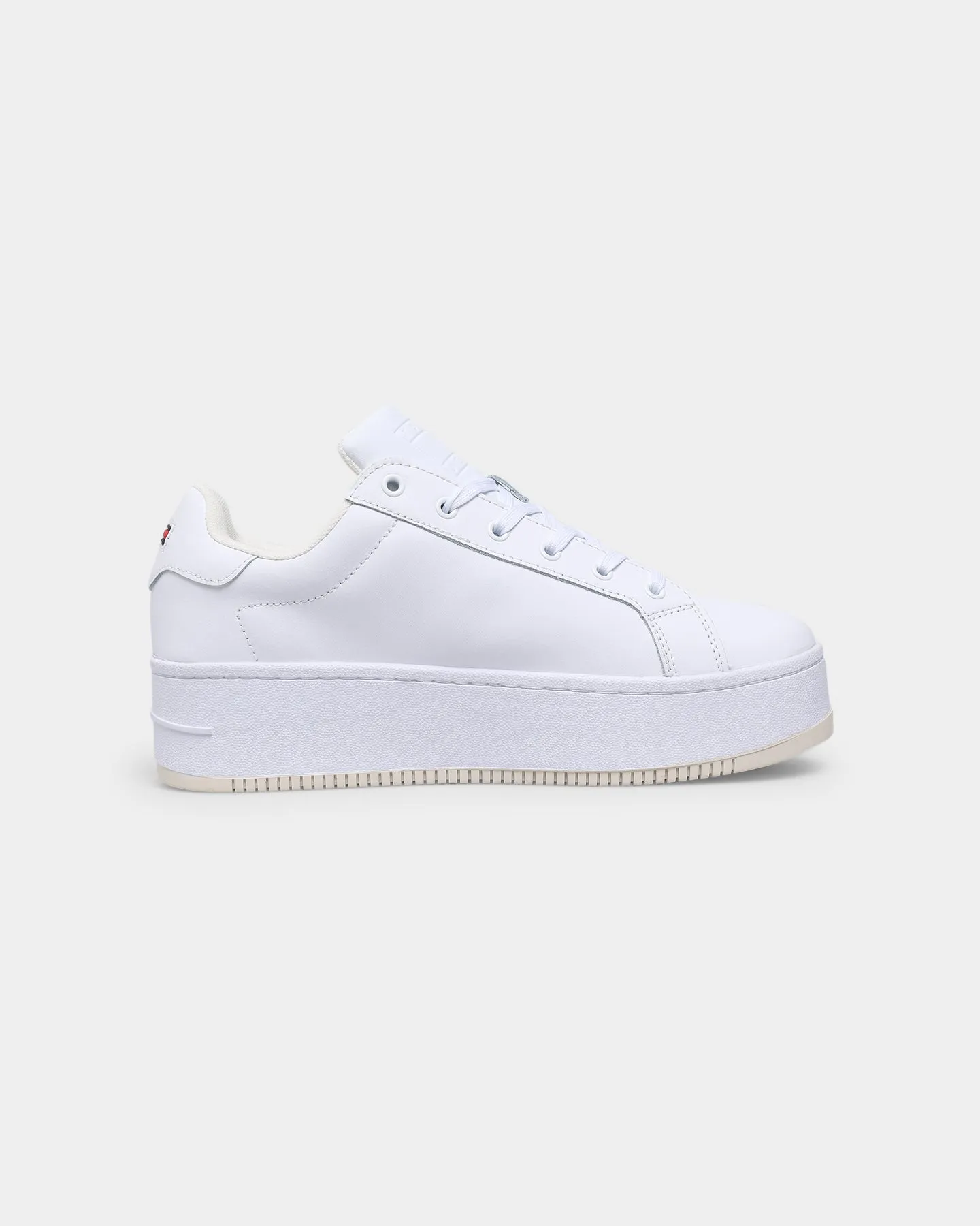 Tommy Jeans Women's Flatform Flag Sneaker White