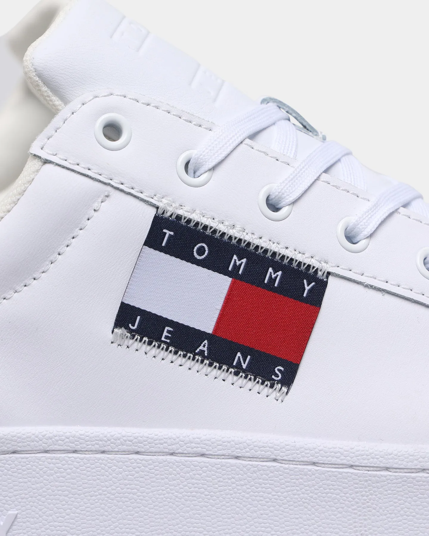 Tommy Jeans Women's Flatform Flag Sneaker White