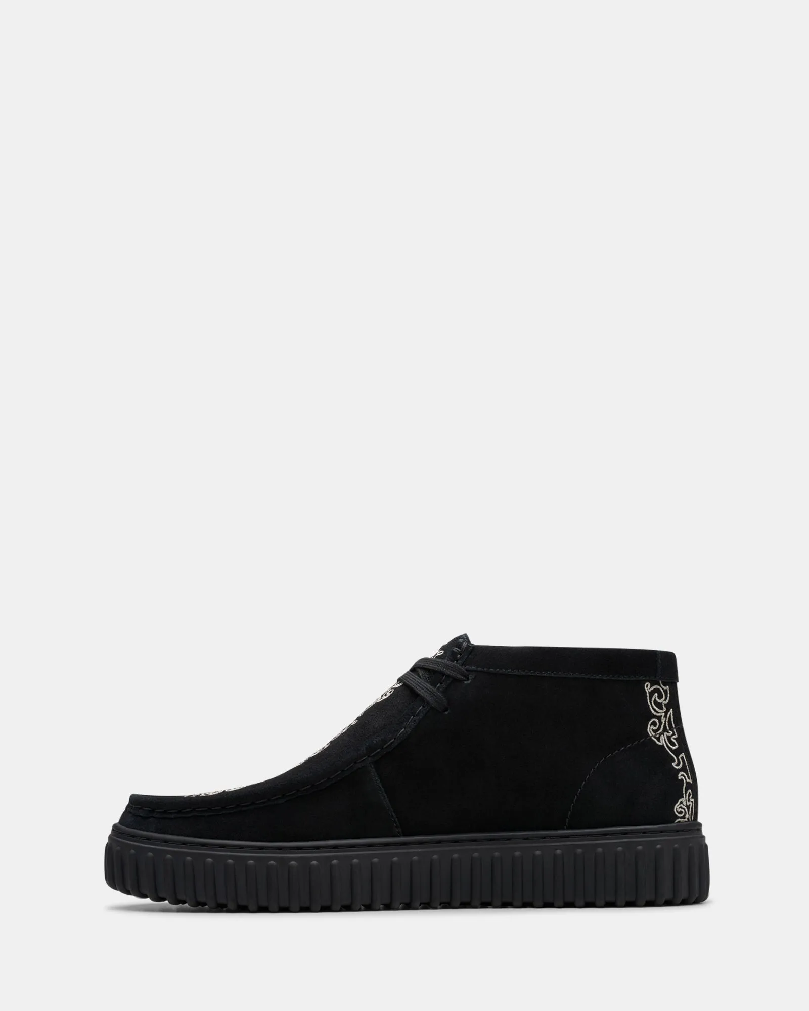 Torhill Woven Black Suede