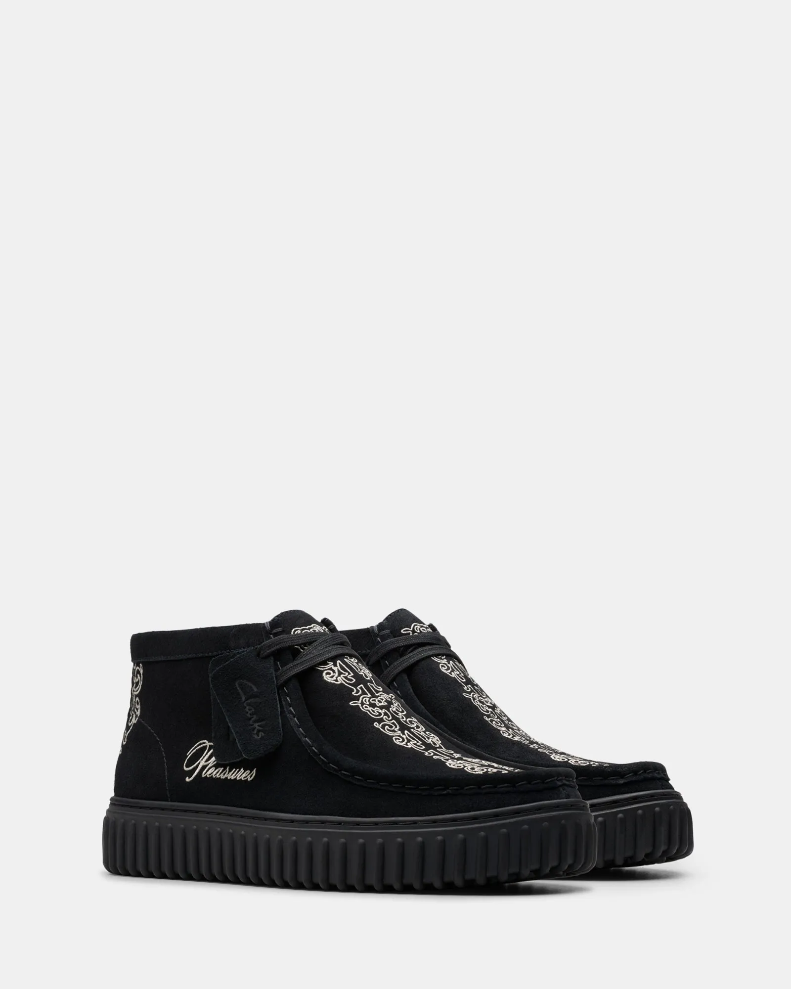 Torhill Woven Black Suede