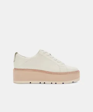 TOYAH SNEAKERS WHITE LEATHER