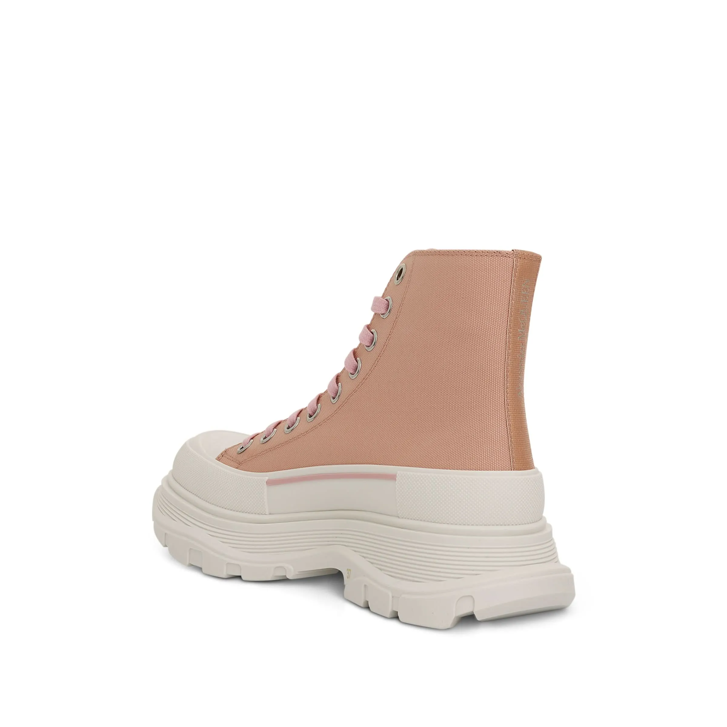 Tread Slick Lace Up Boots in Magnolia/White