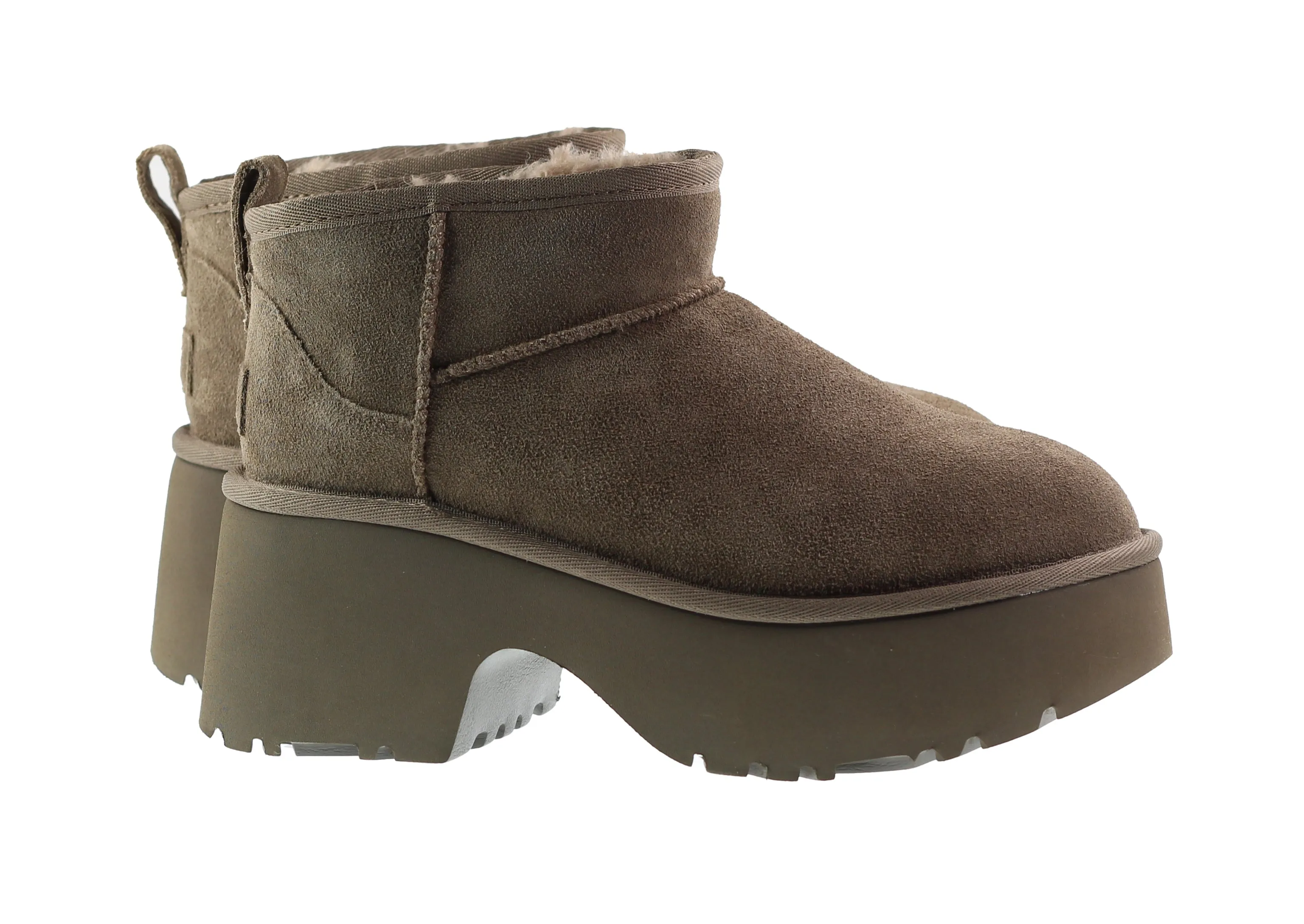 Ugg Boots Womens Classic Ultra Mini New Heights Boot Hickory