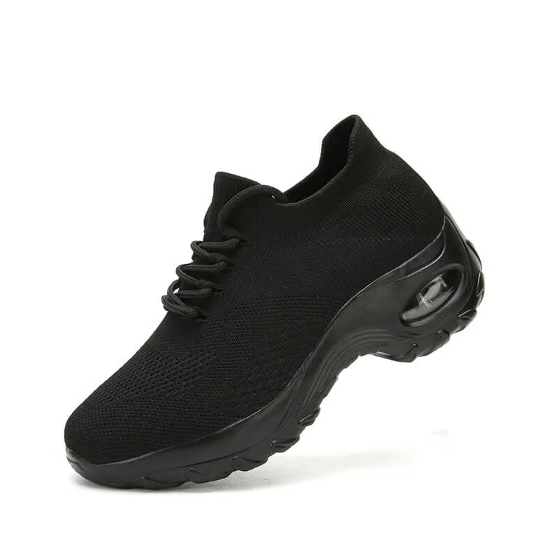 Vanccy Lace Up Walking Running Shoes Platform Sneakers