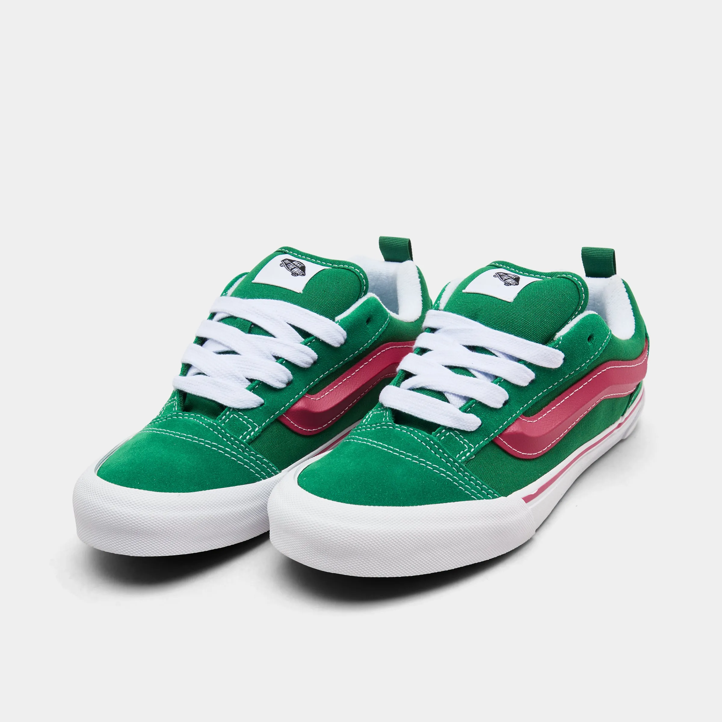 Vans Childrens' Knu Skool Green / Pink - White