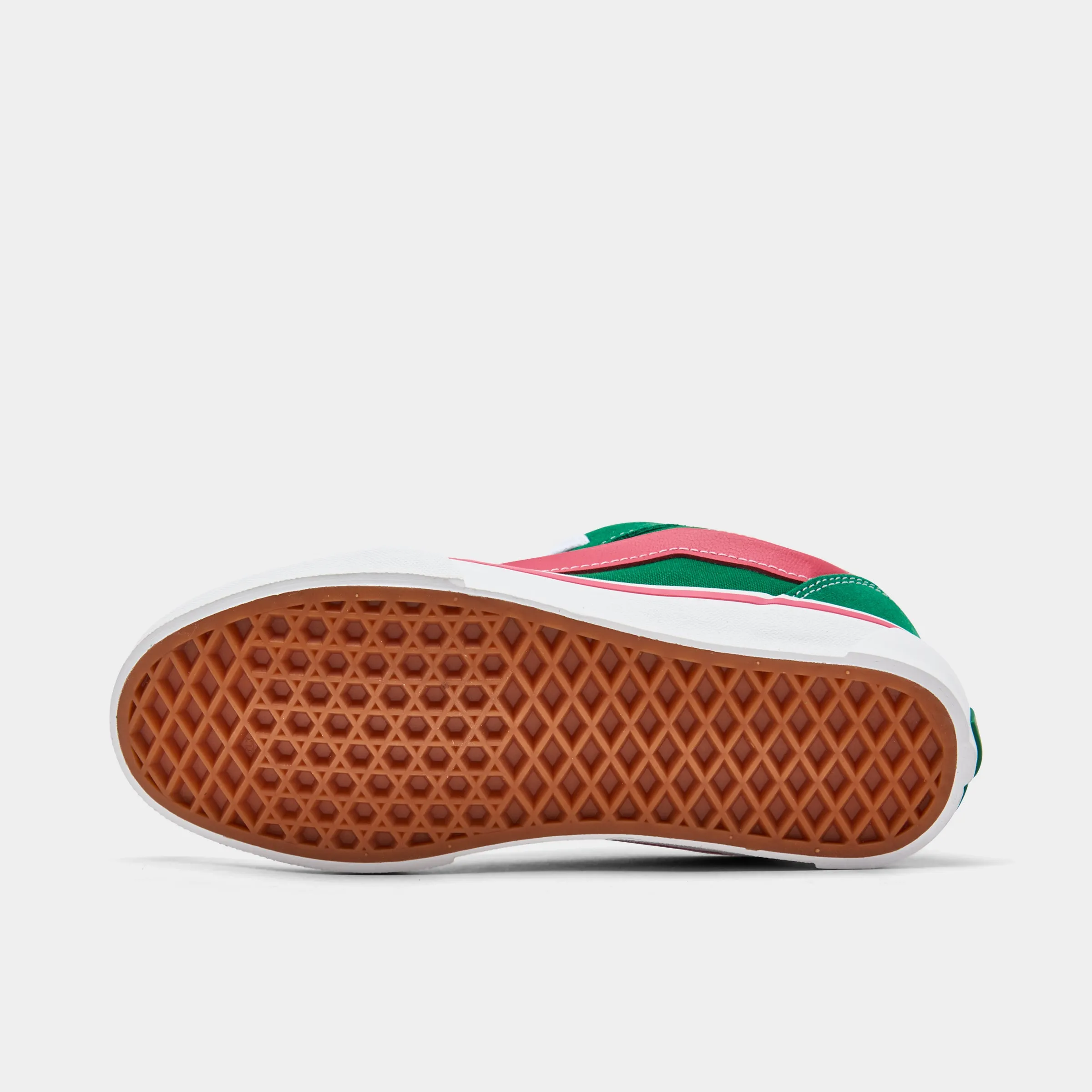 Vans Childrens' Knu Skool Green / Pink - White