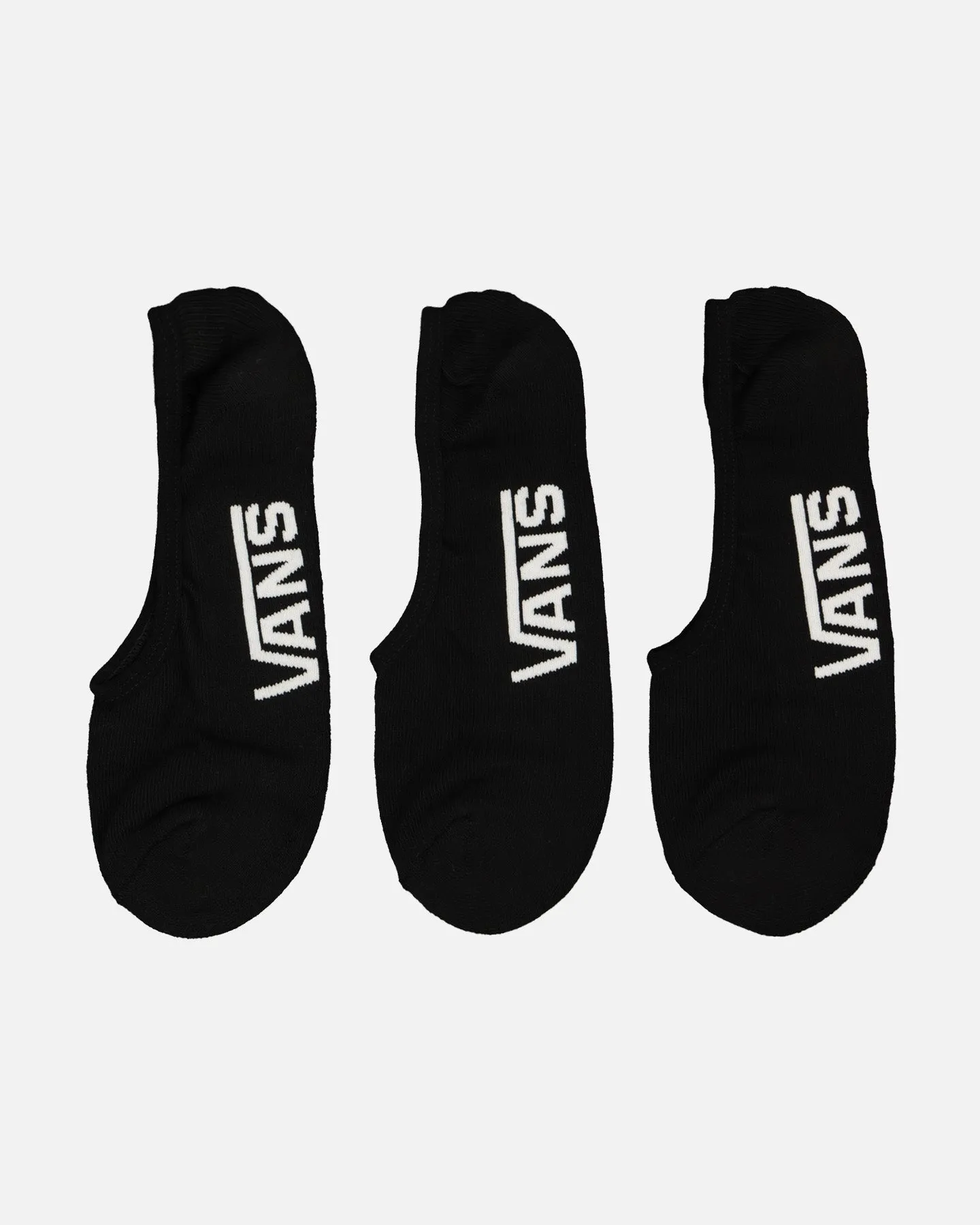 Vans Classic Super No Show Socks 9.5-13 3 Pack Black