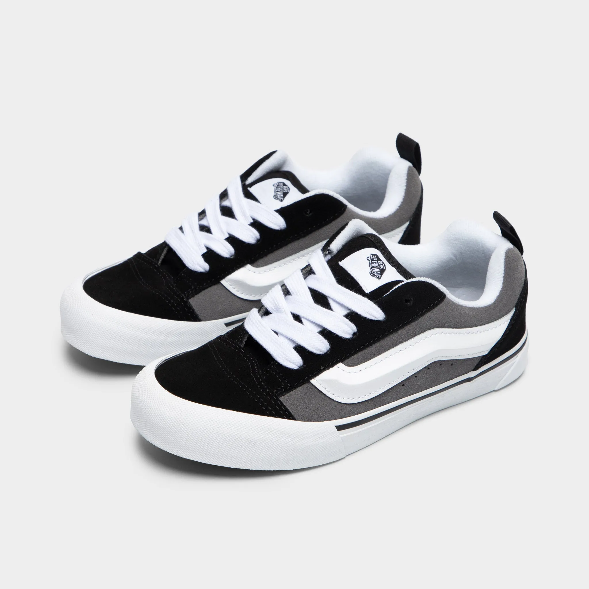 Vans JD Juniors' Knu Skool Black / Grey - White