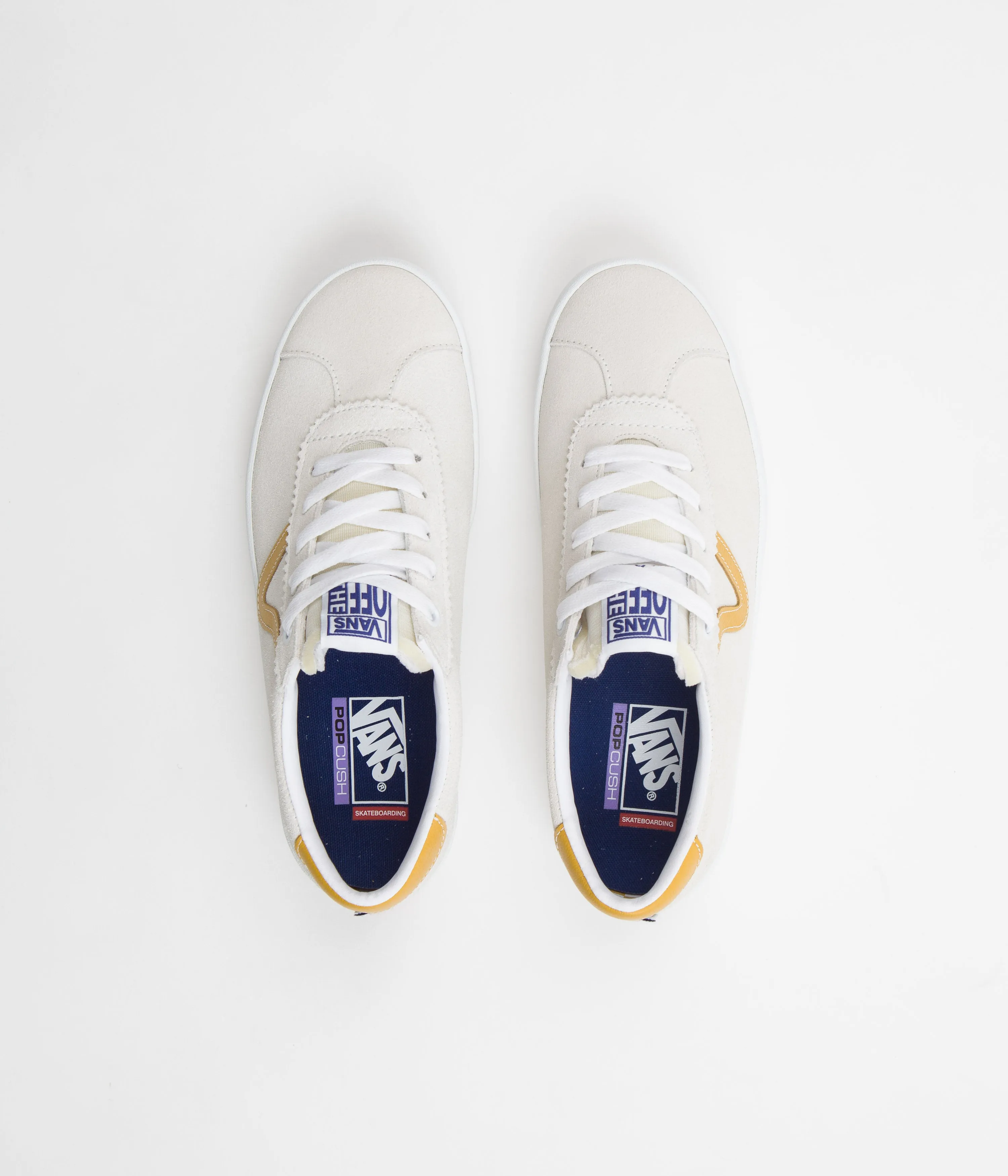 Vans Skate Sport Shoes - Athletic White / Gold