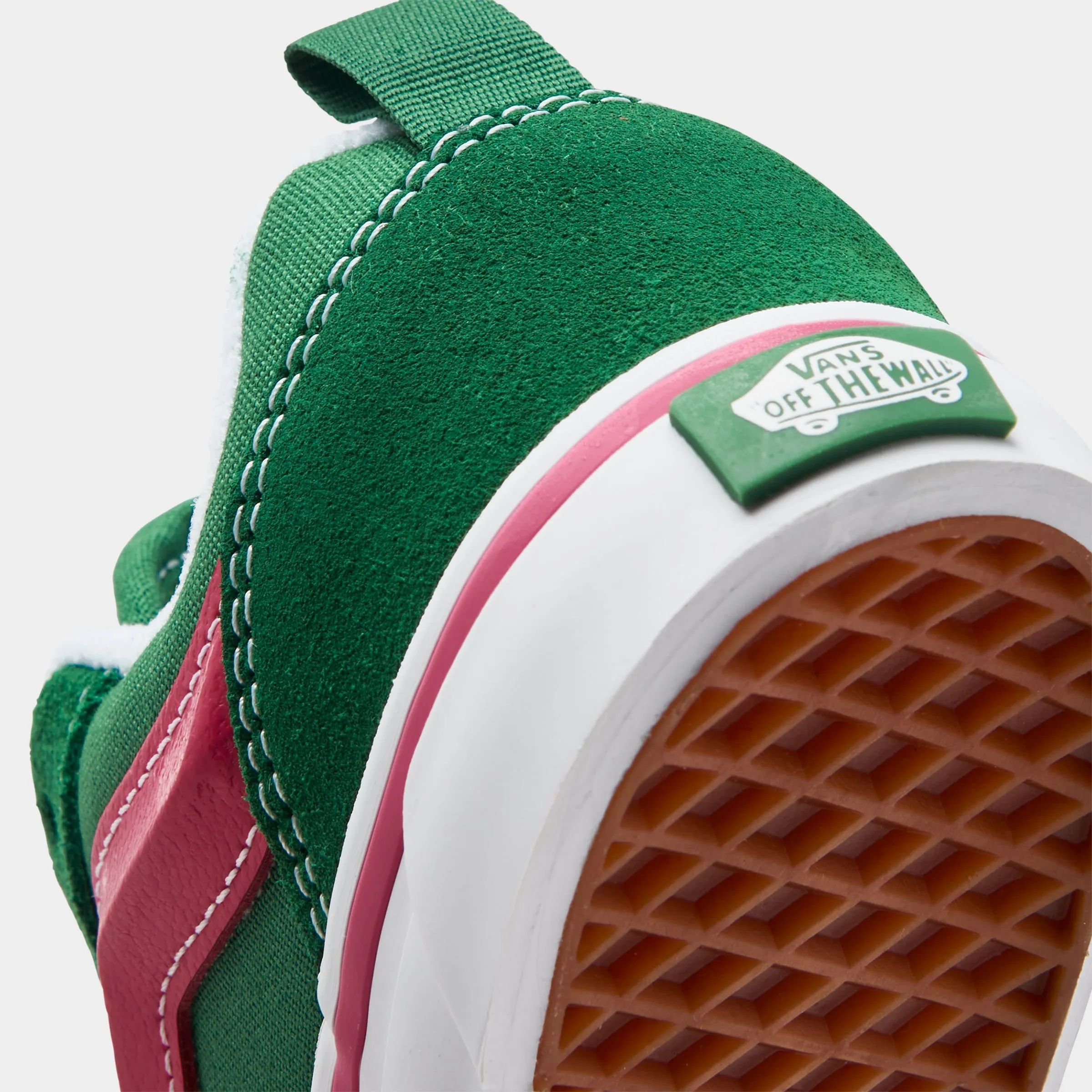 Vans Toddlers' Knu Skool Green / Pink - White