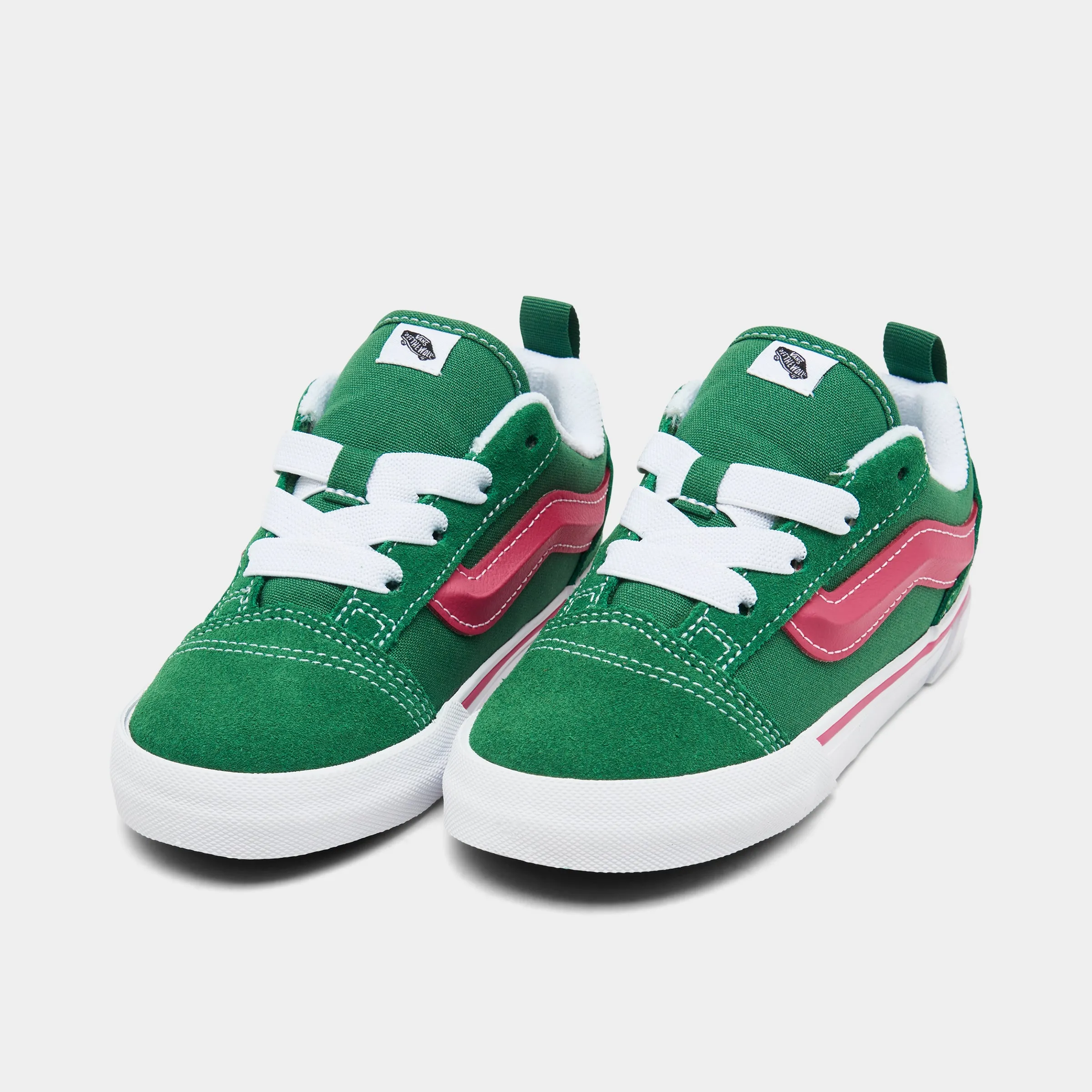 Vans Toddlers' Knu Skool Green / Pink - White