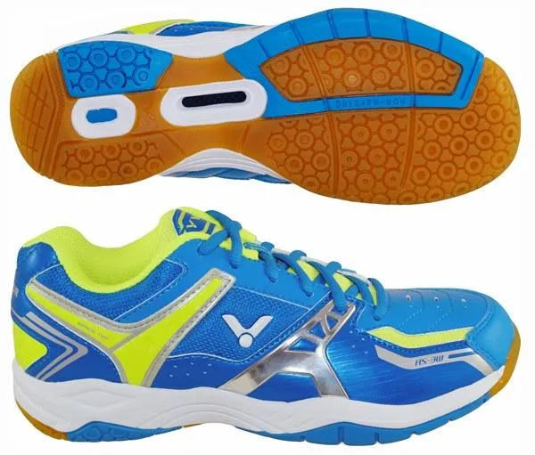 Victor [3W FG Blue/Yellow] Wide Court Shoes