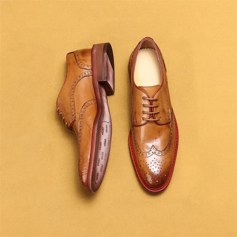 Vintage-Inspired Lace-up Vegan Leather Flat Oxford Shoes