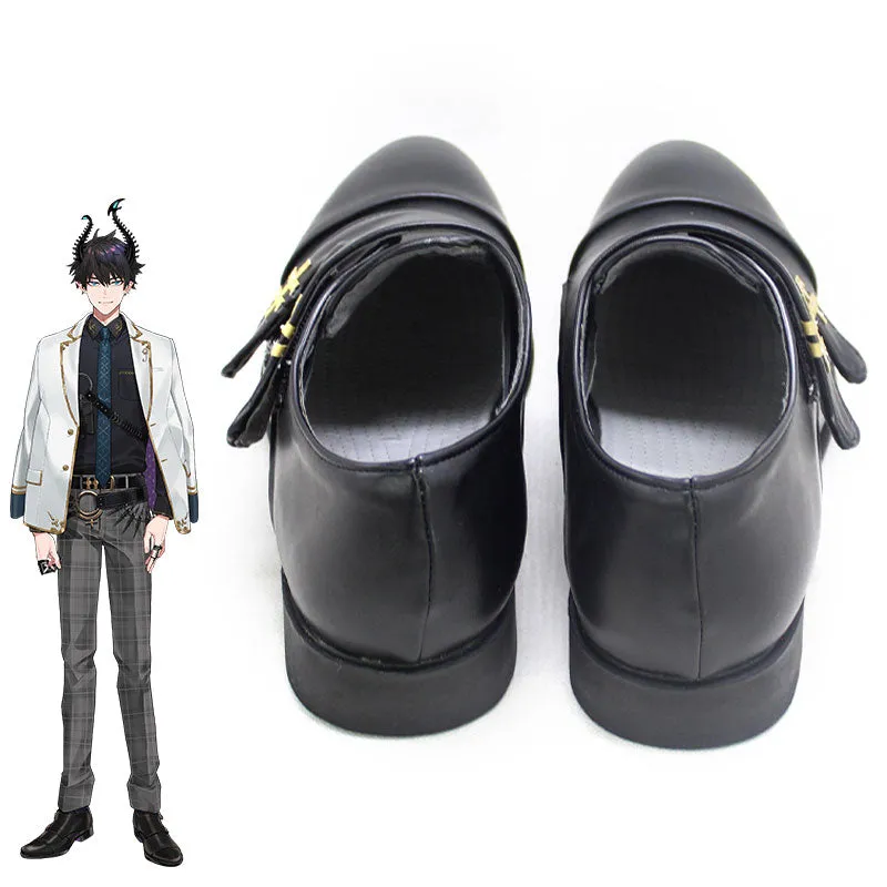 Virtual YouTuber Nijisanji ILUNA Ren Zotto Black Cosplay Shoes