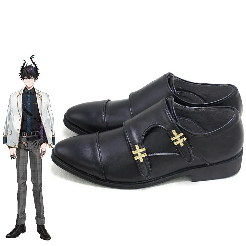 Virtual YouTuber Nijisanji ILUNA Ren Zotto Black Cosplay Shoes