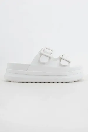 White Chunky Platform Sandal