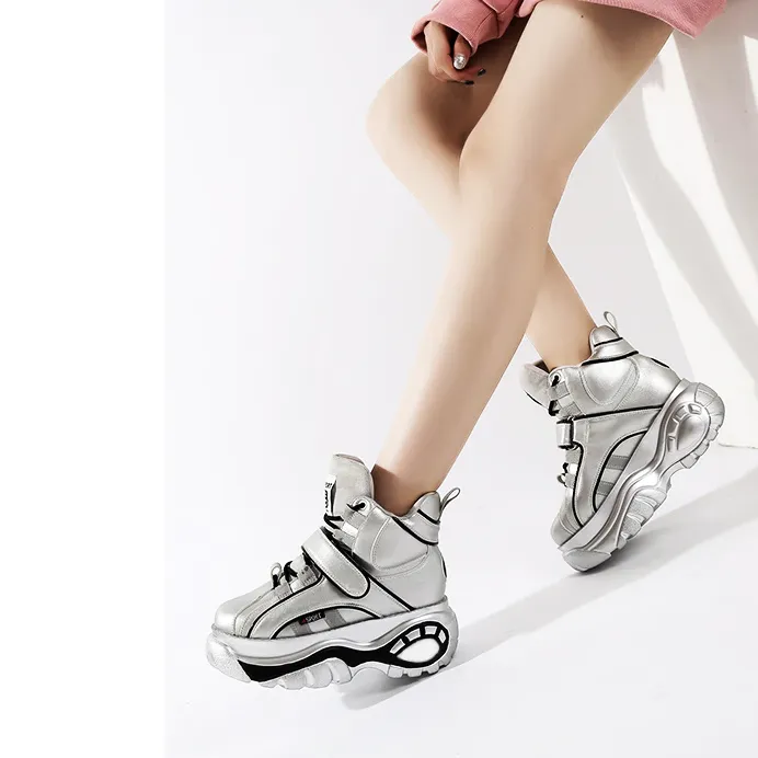 Women Platform Cyber Babydoll Chunky Sneakers