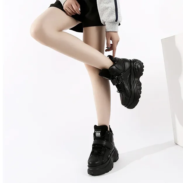 Women Platform Cyber Babydoll Chunky Sneakers