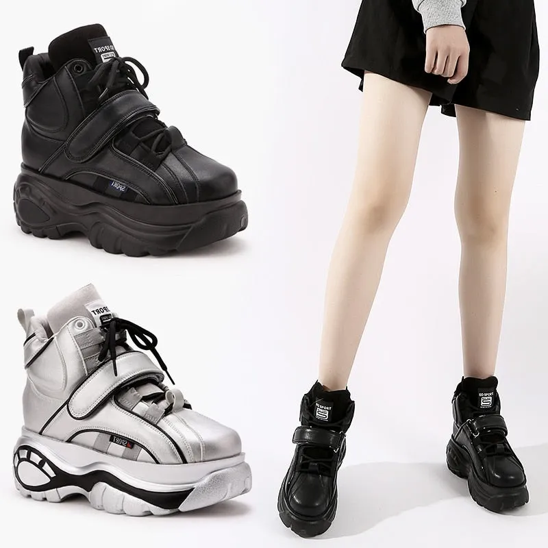 Women Platform Cyber Babydoll Chunky Sneakers