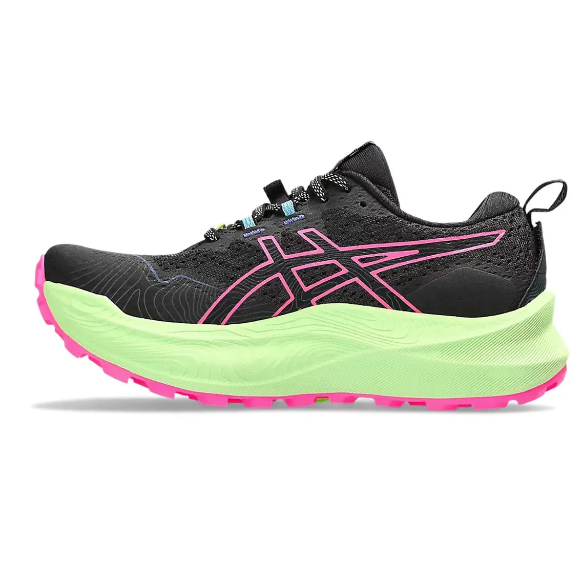 Womens ASICS Trabuco Max 2 - Black / Hot Pink