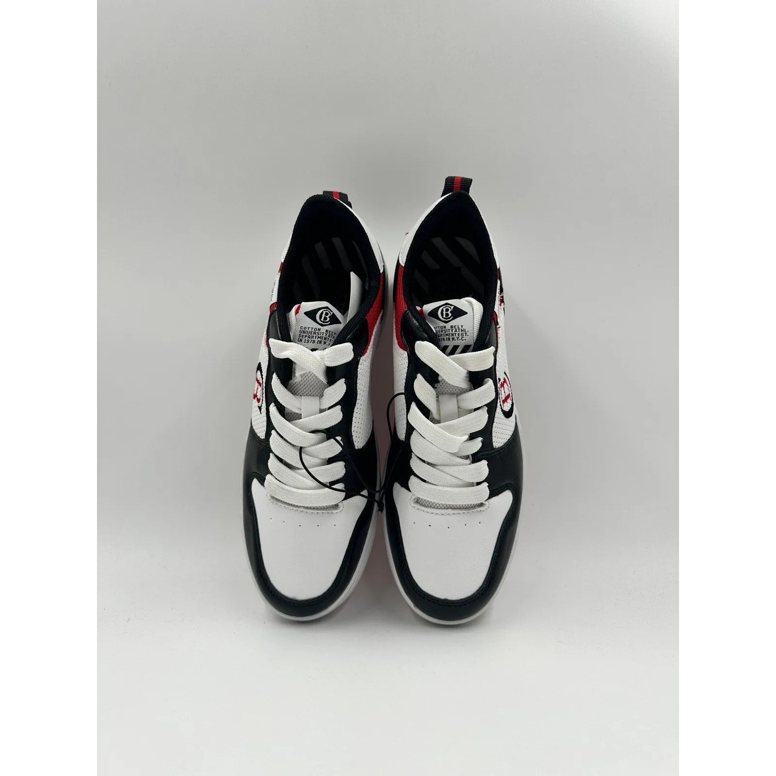 Women's Size 7, Cotton Belt Sneaker with Red and Black Accents in a 90s Design