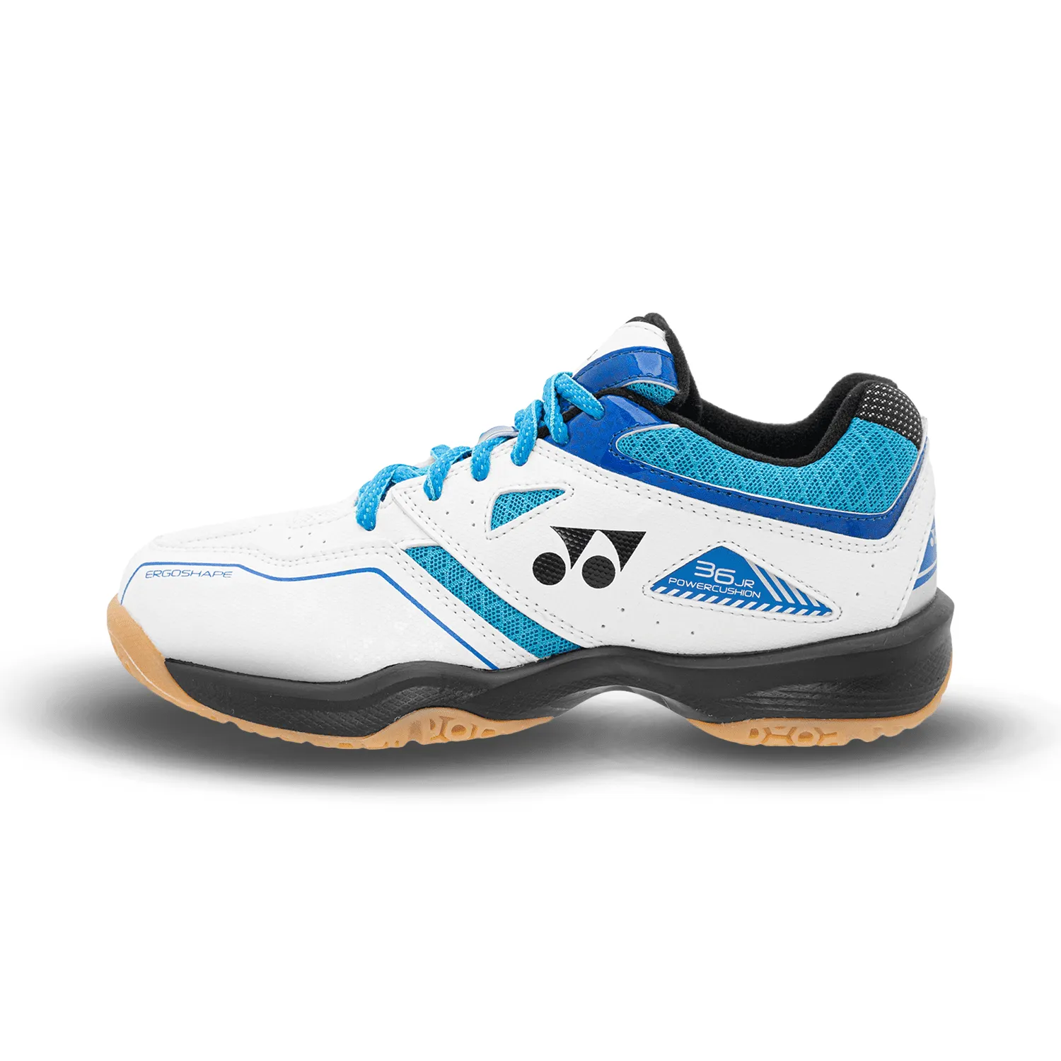 Yonex Power Cushion [SHB 36 White/Blue] Junior Court Shoes